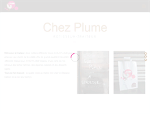 Tablet Screenshot of chezplume.fr